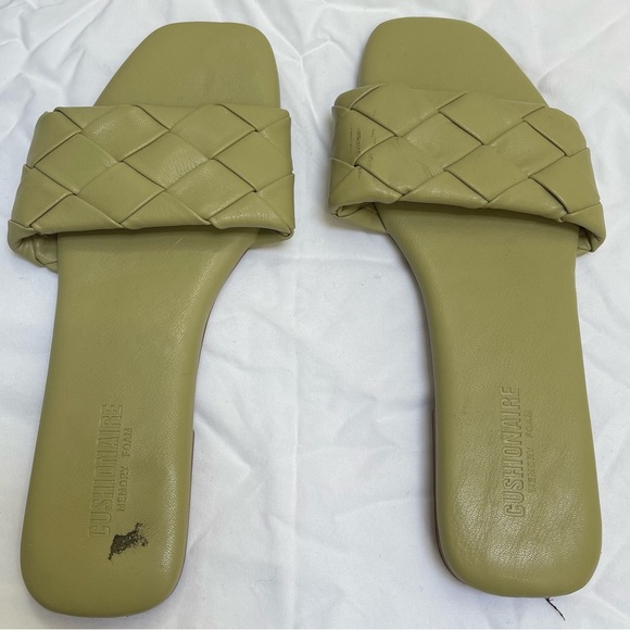 Women’s Cushionaire Slide Sandals in Green - Picture 1 of 5
